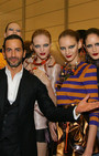 Closing of Paris Fashion Week - First row at Louis Vuitton fashion show 