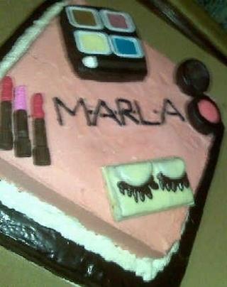 MAC inspired birthday cake for a make-up junkie.