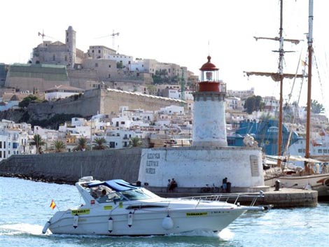 The Ibiza seaport The Ibiza seaport