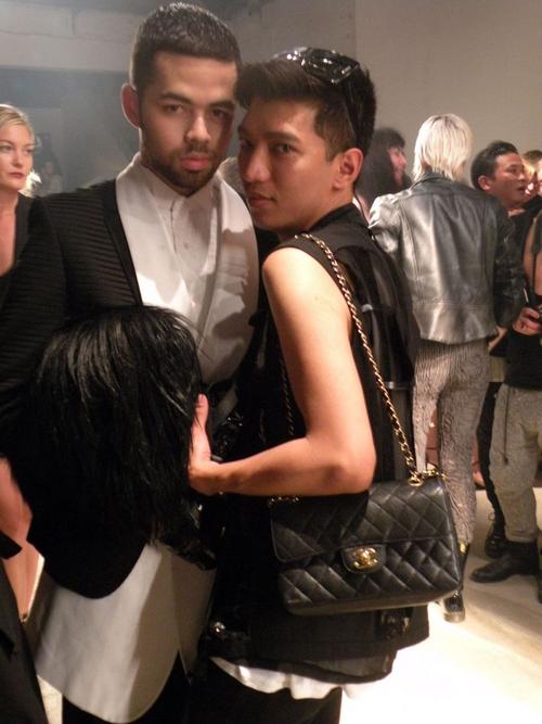 Super fashion blogger Bryan Boy- Luv your Chanel purse, honey