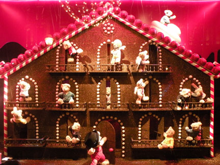 The gingerbread house at Galeries Layfayette Paris The gingerbread house at Galeries Layfayette Paris