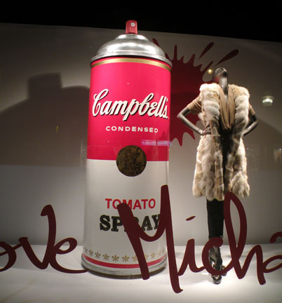 Michael Kors and Campbell's Soup Spray Paint Michael Kors and Campbell's Soup Spray Paint