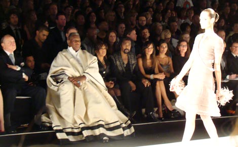 Andre Leon Talley at the Spring 2010 Chado Ralph Rucci show
