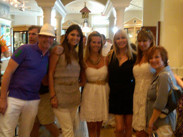 Brad  & his reality TV babes: Britny Gastineau, Dina Manzo, Lisa Gastineau, Jill Zarin, Caroline Manzo