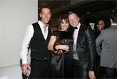 David Bromstad, Sharon Haver, Brad Boles at the GLAAD Auction. Photo thumb via: Patrick McMullan Company David Bromstad, Sharon Haver, Brad Boles at the GLAAD Auction. Photo thumb via: Patrick McMullan Company