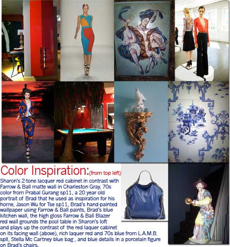 Color Inspiration Board from home to the catwalk Color Inspiration Board from home to the catwalk