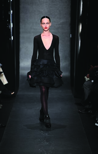 The sculpted skirt at Donna Karan fall 2010 The sculpted skirt at Donna Karan fall 2010