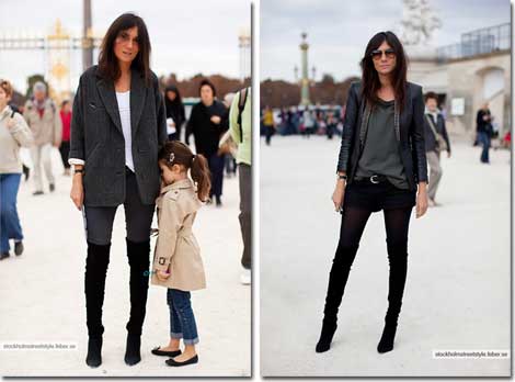 Even her little girl masters the classic French Chic elan Even her little girl masters the classic French Chic elan