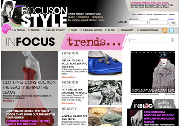 FocusOnStyle.com- in Beta today. Art Direction, Vincent Gagliostro.