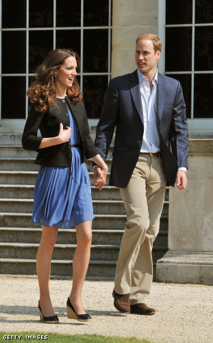 The Duke and Duchess of Cambridge leaving Buckingham Palace The Duke and Duchess of Cambridge leaving Buckingham Palace