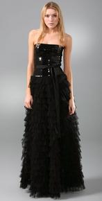 Haute Hippie Sequin Tulle Gown Haute Hippie Sequin Tulle Gown