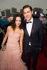 Emily Blunt in Dolce & Gabbana with John Krasinski Emily Blunt in Dolce & Gabbana with John Krasinski