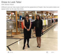 Petite Fashion Tips to Look Taller from the Sharon Haver for About.com at Lord & Taylor New York Petite Video Series Petite Fashion Tips to Look Taller from the Sharon Haver for About.com at Lord & Taylor New York Petite Video Series