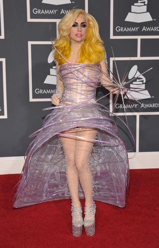 Lady Gaga in Giorgio Armani Prive at the Grammy Awards 2010 Lady Gaga in Giorgio Armani Prive at the Grammy Awards 2010