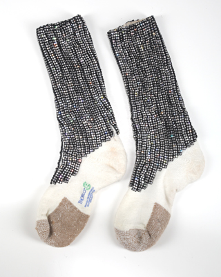 MICHAEL JACKSON - ACRYLIC TUBES SOCKS WITH RHINESTONES MICHAEL JACKSON - ACRYLIC TUBES SOCKS WITH RHINESTONES