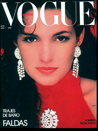 The Mexican supermodel at the time The Mexican supermodel at the time