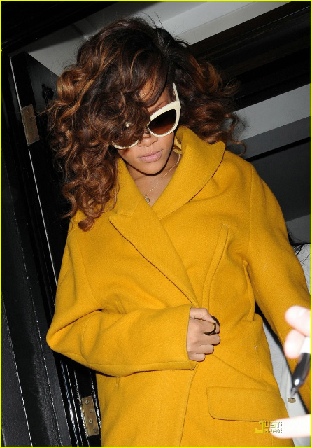 Way better with a simple bold colored coat and statement sunglasses Way better with a simple bold colored coat and statement sunglasses