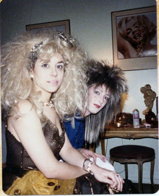 Sharon and Brad Halloween 1985- At least that was a good excuse for the wigs!