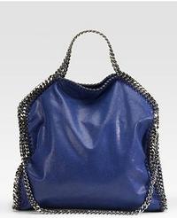 Stella McCartney Shaggy Deer Falabella Small Tote in French Blue at Saks.com Stella McCartney Shaggy Deer Falabella Small Tote in French Blue at Saks.com