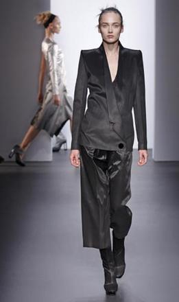 Sharp shoulders as seen at Calvin Klein  Fall 09 runway