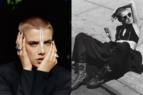 advance photos of supermodel Agyness Deyn, shot by famed photographer Alasdair McLellan for the upcoming V MAGAZINE - The New York issue (#67)
