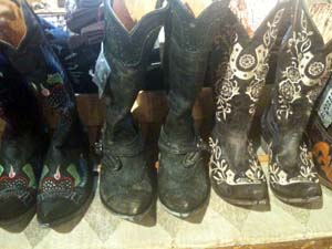 Western boots in Wyoming