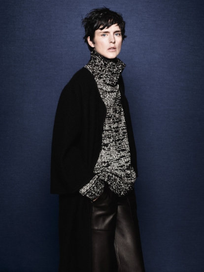 Slouchy chic sweaters & leather pants Slouchy chic sweaters & leather pants