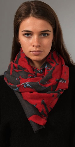 YARNZ  Big Floral Cashmere Scarf at Shopbop.com
